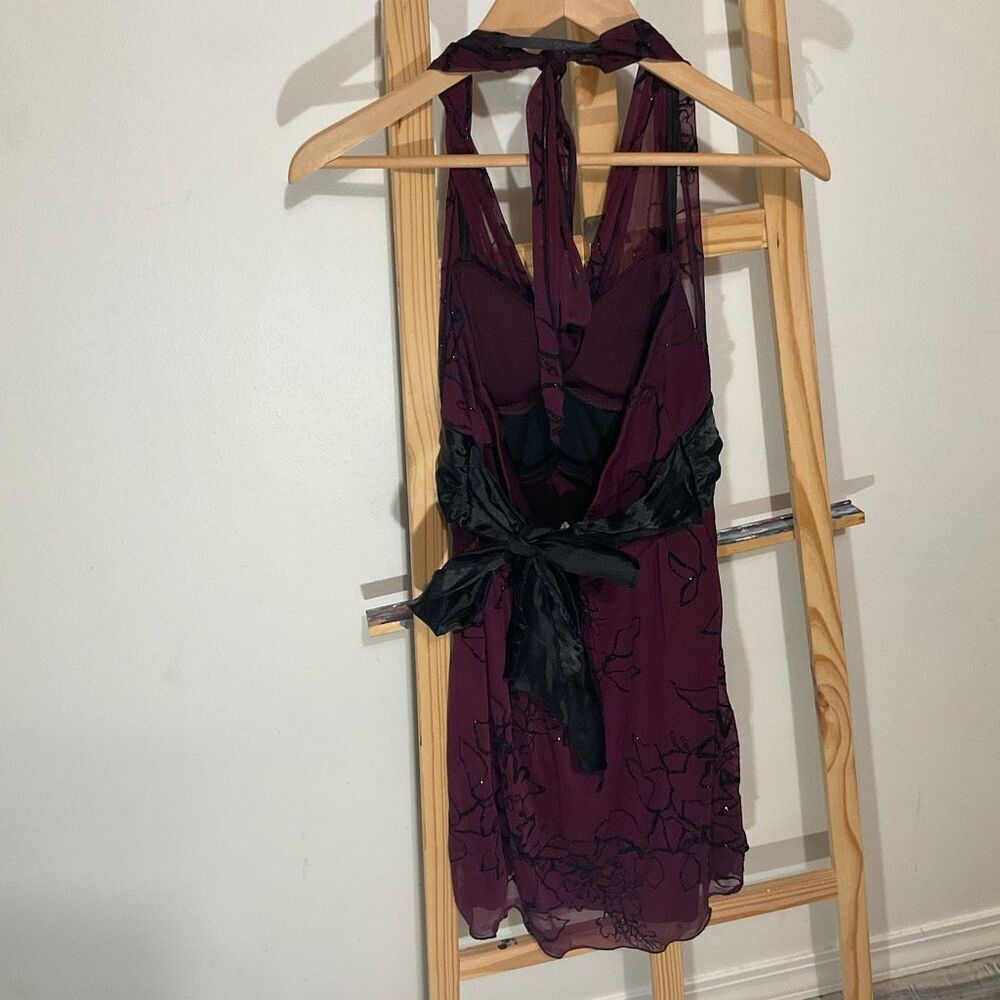 Speechless halter dress, purple/Burgundy,size large - Picture 13 of 14